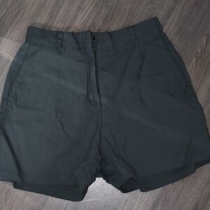 Dynamite Dark Green High Waist Women Shorts